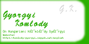 gyorgyi komlody business card